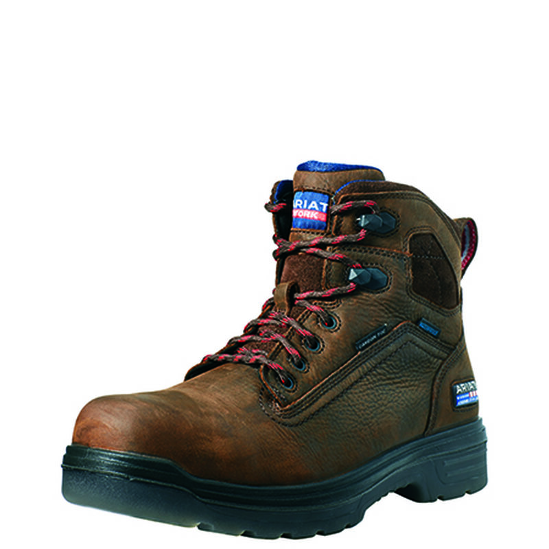 Botas De Trabajo Ariat Turbo 6 Usa Assembled Waterproof Carbon Toe Marrones Hombre - Chile 051-VFTJR